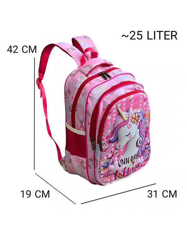 کوله پشتی دخترانه صورتی فوروارد Forward مدل 1 FCLT3921 UNICORN - تصویر 11