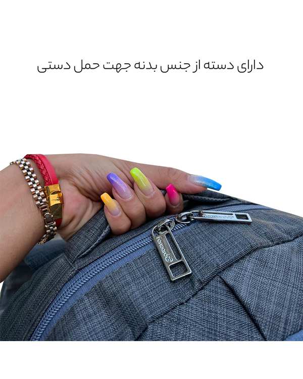 کوله پشتی طوسی فوروارد Forward مدل FCLT77033 DAILY STYLE - تصویر 7