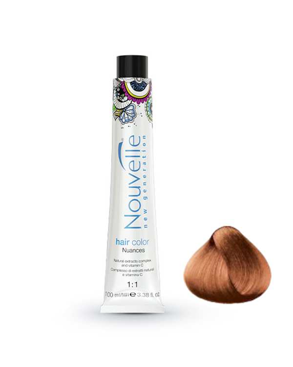 رنگ مو بلوند مسی روشن نوول Nouvelle شماره 8.4 حجم 100ml