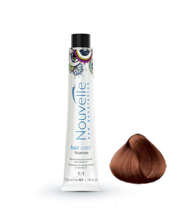رنگ مو بلوند مسی تیره نوول Nouvelle شماره 6.4 حجم 100ml