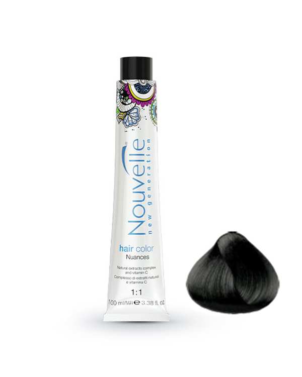رنگ مو مشکی مرواریدی نوول Nouvelle شماره 3.78 حجم 100ml