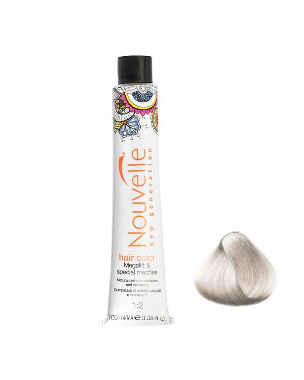 رنگ مو یونیک بلوند سرد مرواریدی نوول Nouvelle شماره 12.8 حجم 100ml