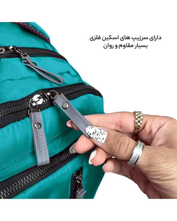 کوله پشتی فیروزه ای فوروارد Forward مدل FCLT6006 - تصویر 6