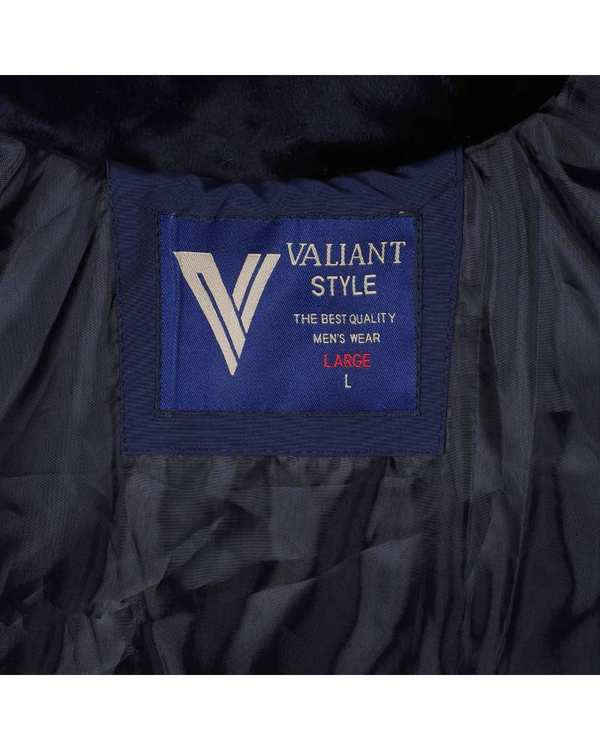 کاپشن مردانه سرمه ای والیانت استایل Valiant Style مدل پارکا کد K100302 - تصویر 5