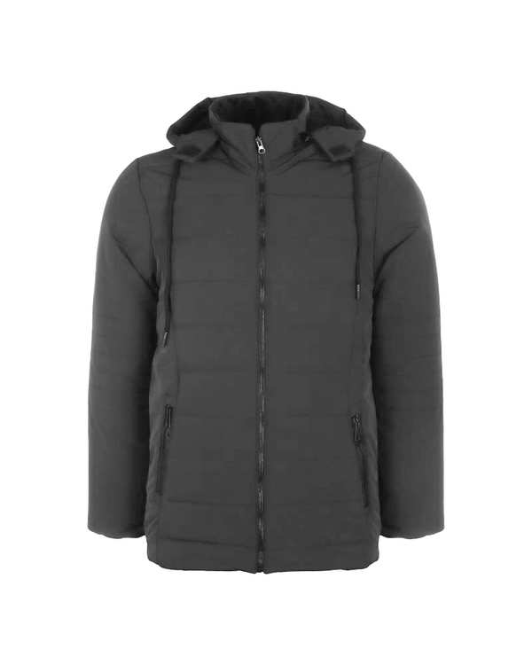 کاپشن مردانه طوسی والیانت استایل Valiant Style مدل پارکا کد K100304