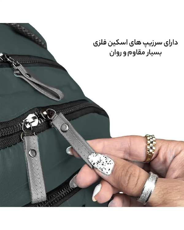کوله پشتی سبز تیره فوروارد Forward مدل FCLT6007 - تصویر 10