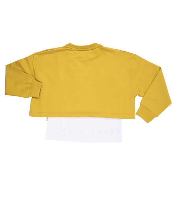 ست بلوز شلوار دخترانه خردلی مرینو Merino کد 1375 - تصویر 2