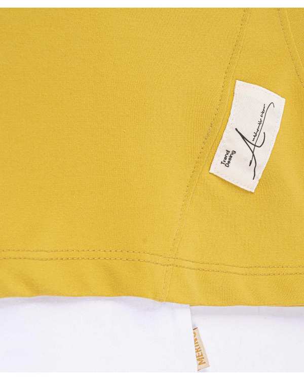 ست بلوز شلوار دخترانه خردلی مرینو Merino کد 1375 - تصویر 3