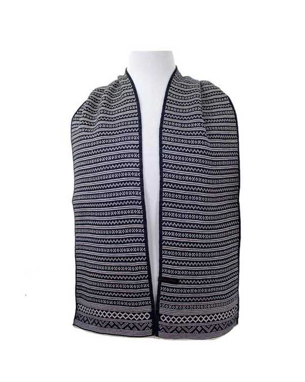 کلاه، دستکش و شال گردن زنانه ست شال گردن و کلاه و دستکش بافت سرمه ای ملانژ تارتن Tartan مدل 81312012124 - تصویر 2