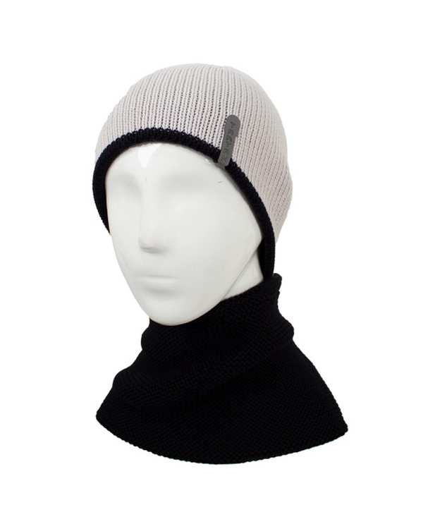 کلاه، دستکش و شال گردن زنانه ست شال گردن و کلاه بافت طوسی روشن تارتن Tartan کد 81241200103 - تصویر 2