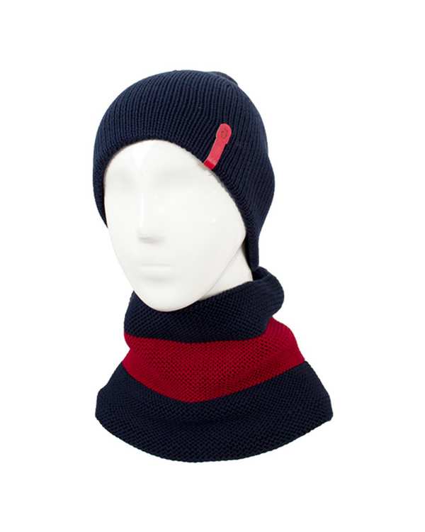 ست شال گردن و کلاه بافت قرمز تارتن Tartan کد 81241200103