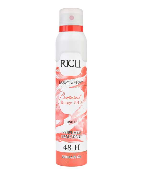 اسپری بدن Rich Bonomia با رایحه BAKARAT RUOGE حجم 200ml