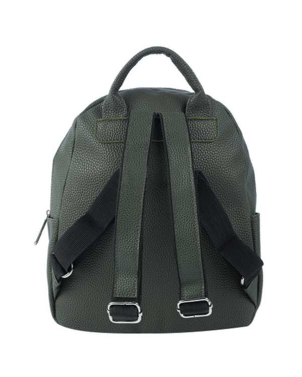 کیف دوشی زنانه کوله پشتی زنانه سبز تیره بیسراک Bisrak مدل Sl-601-45 - تصویر 2