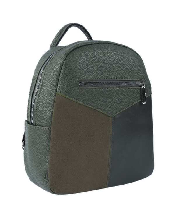 کیف دوشی زنانه کوله پشتی زنانه سبز تیره بیسراک Bisrak مدل Sl-601-45 - تصویر 3