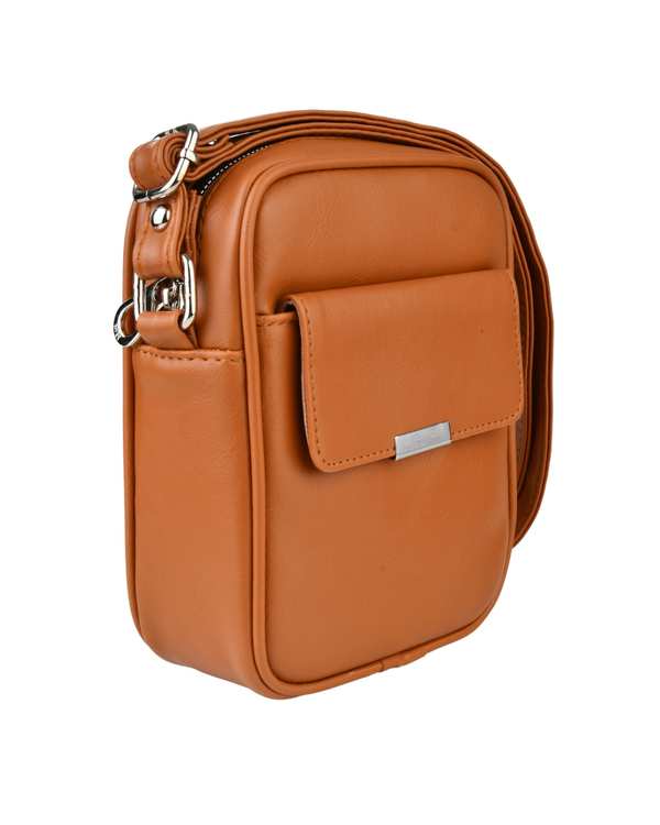 کیف دوشی زنانه کیف عسلی بیسراک Bisrak مدل Sl-613-18 - تصویر 2