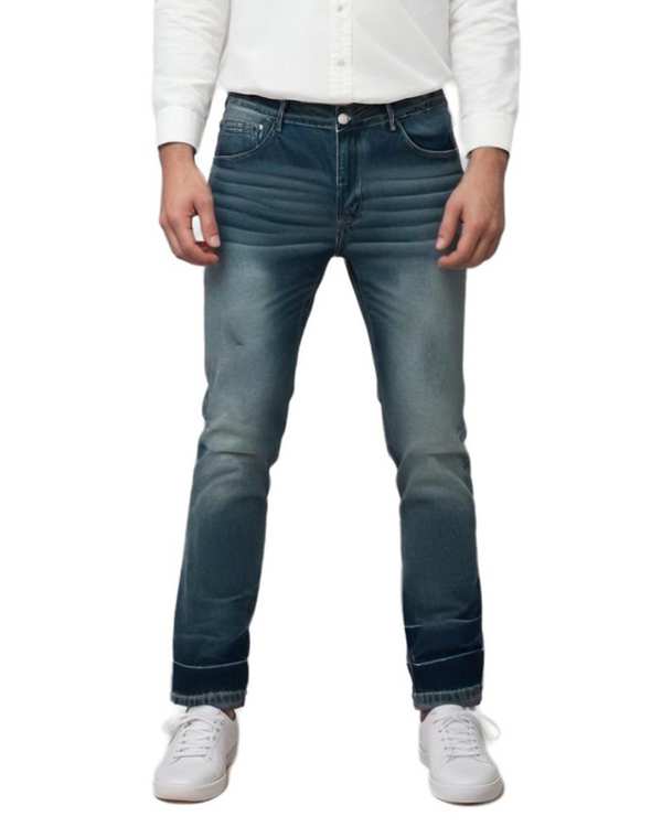 شلوار جین مردانه سرمه ای هومنیتی Whomanity مدل WYMJE0020