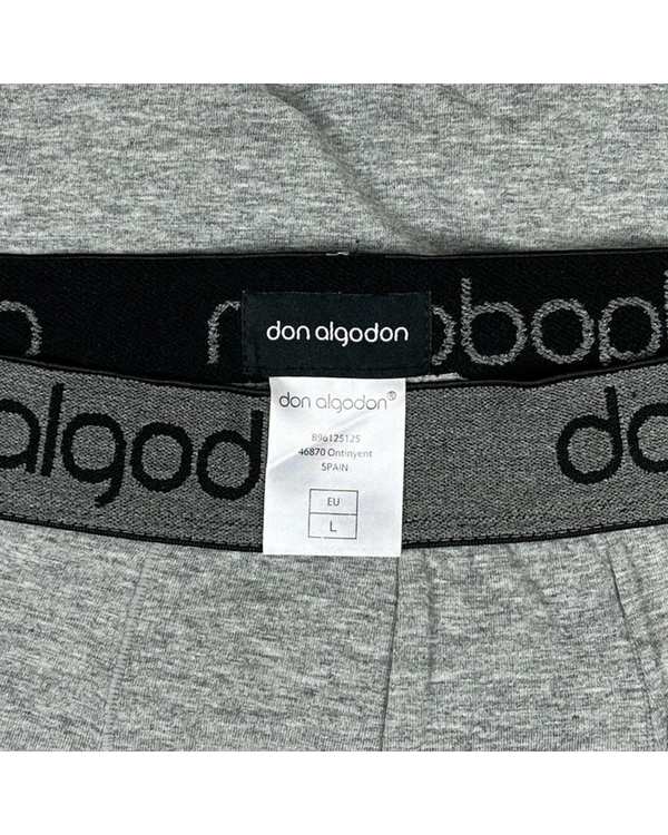 شورت مردانه باکسر طوسی روشن don algodon مدل PB01 هومنیتی Whomanity - تصویر 3