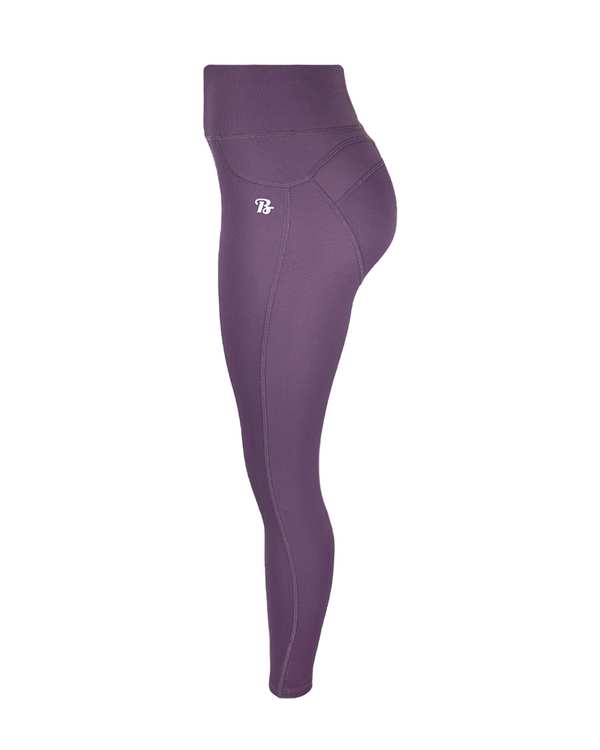 لگینگ زنانه ورزشی گنی بنفش بادی بستی Body besty کد 586 - تصویر 2