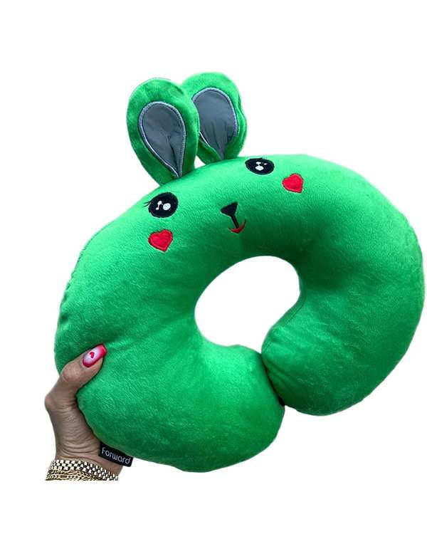 بالش دور گردنی سبز فوروارد Forward مدل FCLT500502 HAPPY BUNNY - تصویر 2