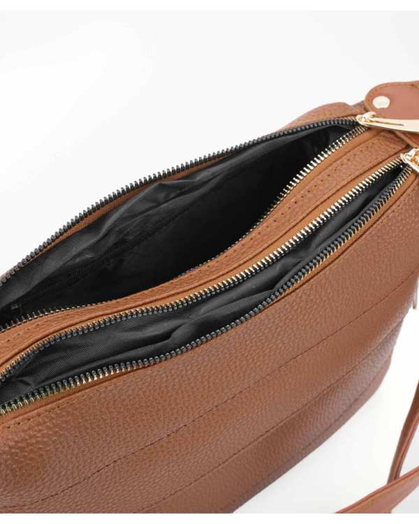 کیف دوشی زنانه کیف زنانه دوشی عسلی بیسراک Bisrak مدل SL-453-18 - تصویر 3