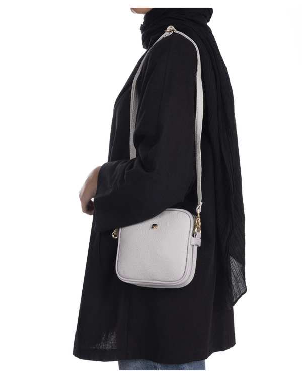 کیف دوشی زنانه کیف زنانه طوسی روشن بیسراک Bisrak مدل SL-581-90 - تصویر 3