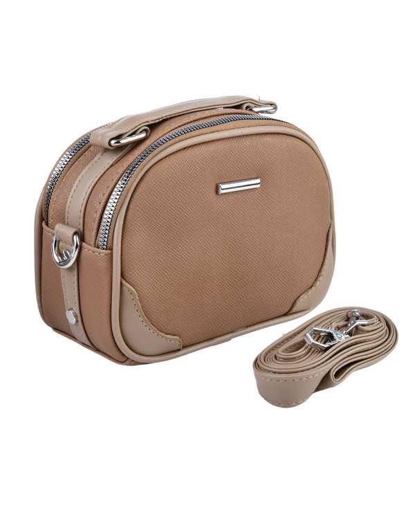 کیف دوشی زنانه کیف زنانه دو کاره گردویی بیسراک Bisrak مدل SL-586-10 - تصویر 2