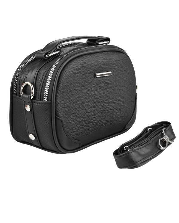 کیف دوشی زنانه کیف زنانه دو کاره مشکی بیسراک Bisrak مدل SL-586-99 - تصویر 2