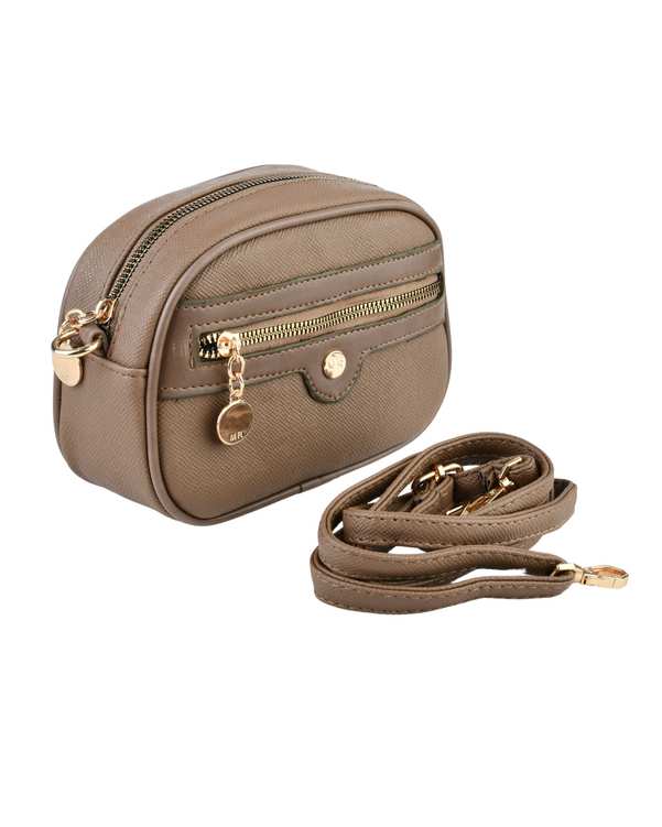 کیف زنانه دوشی گردویی بیسراک Bisrak مدل SL-588-10