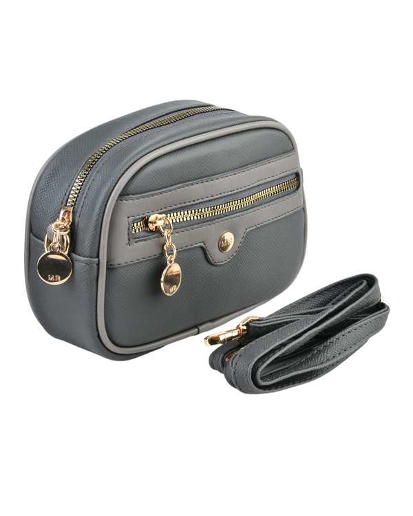کیف دوشی زنانه کیف زنانه دوشی طوسی تیره بیسراک Bisrak مدل SL-588-92 - تصویر 2