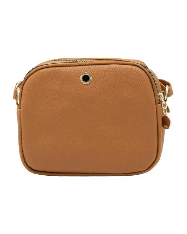 کیف دوشی زنانه کیف زنانه دوشی عسلی بیسراک Bisrak مدل SL-592-18 - تصویر 2