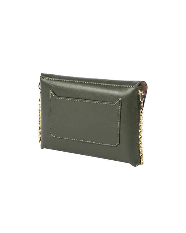 کیف دوشی زنانه کیف زنانه مجلسی سبز تیره بیسراک Bisrak مدل SL-609-45 - تصویر 2