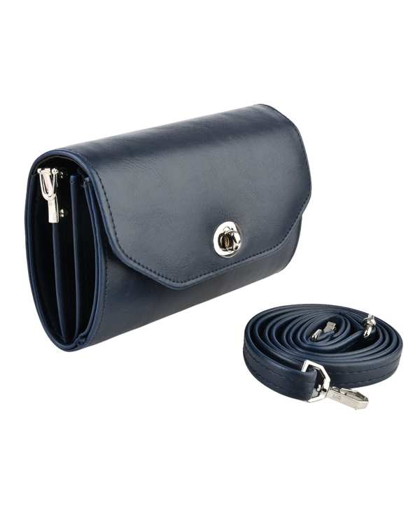 کیف دوشی زنانه کیف زنانه سرمه ای بیسراک Bisrak مدل SL-616-59 - تصویر 2