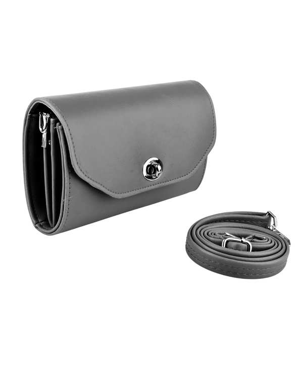 کیف زنانه طوسی تیره بیسراک Bisrak مدل SL-616-92 - تصویر 2