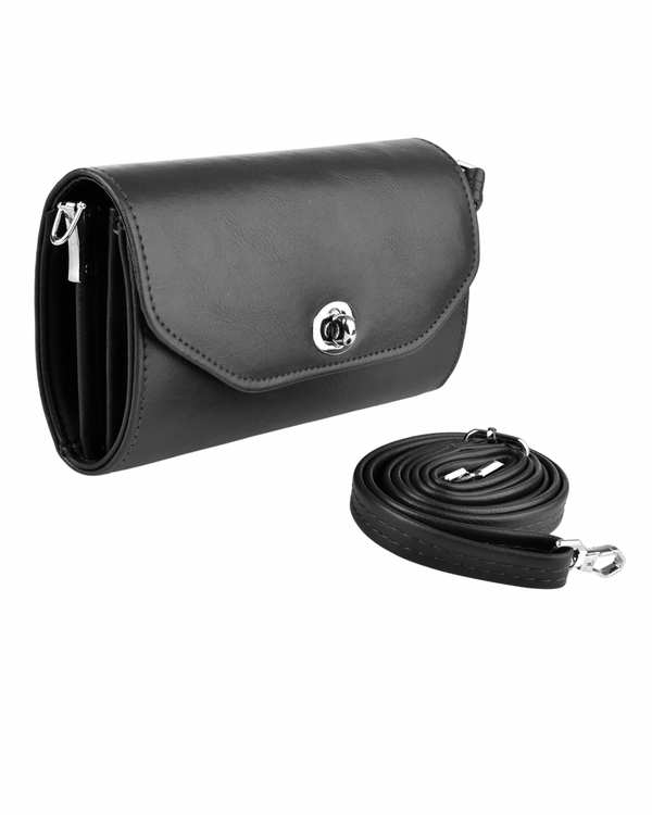 کیف دوشی زنانه کیف زنانه مشکی بیسراک Bisrak مدل SL-616-99 - تصویر 2