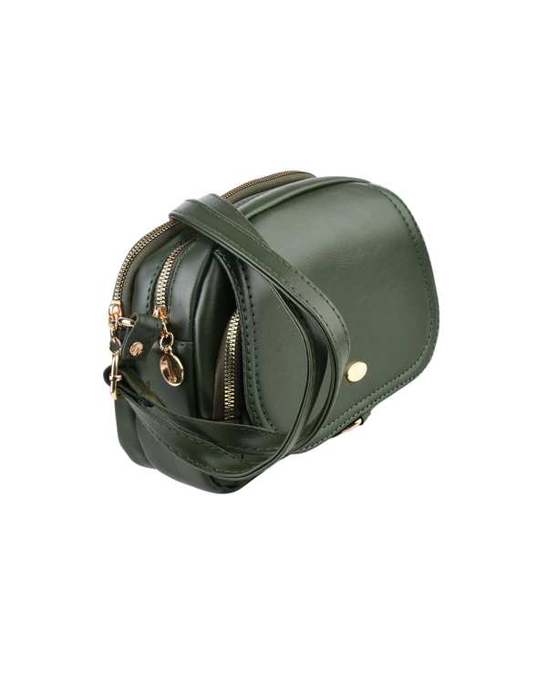 کیف دوشی زنانه کیف زنانه دوشی سبز تیره بیسراک Bisrak مدل SL-620-45 - تصویر 2