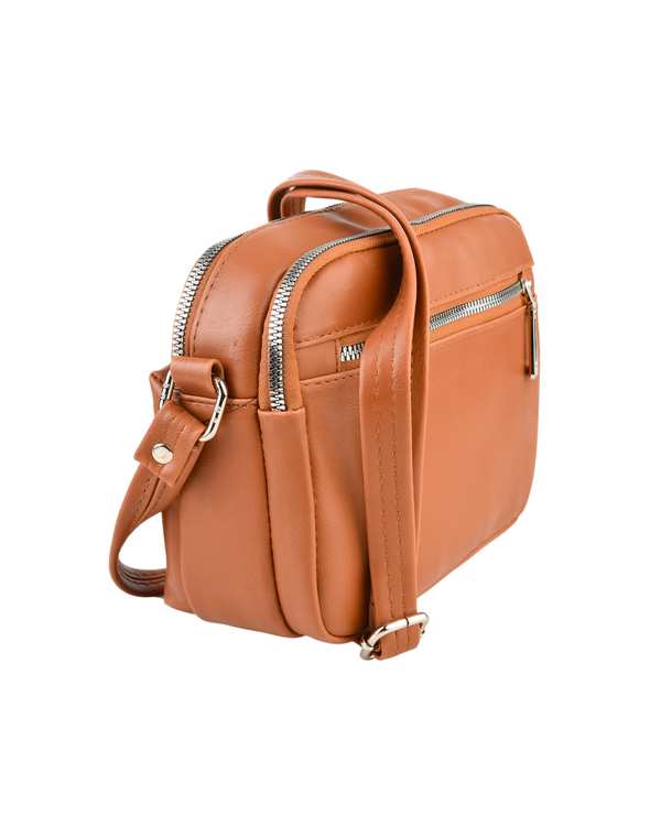 کیف دوشی زنانه کیف زنانه دوشی عسلی بیسراک Bisrak مدل SL-630-18 - تصویر 2