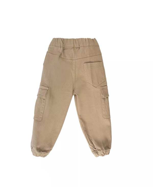 شلوار و شلوارک پسرانه شلوار پسرانه کتان کرم مرینو Merino کد 1502 - تصویر 2