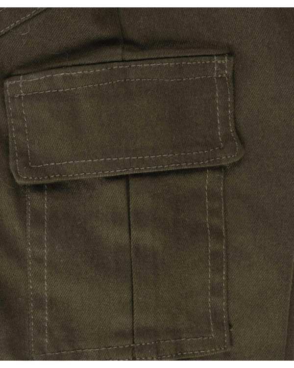 شلوار و شلوارک پسرانه شلوار پسرانه کتان سبز مرینو Merino کد 1502 - تصویر 3