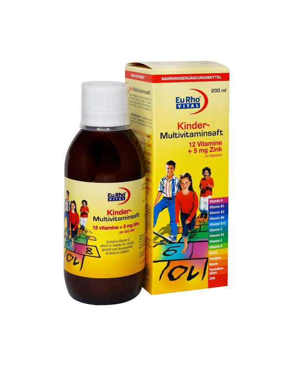 شربت کیندر مولتی ویتامین یوروویتال 200ml - تصویر 2
