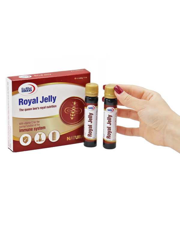 ویال خوراکی رویال ژلی یوروویتال بسته 6 عددی - تصویر 3