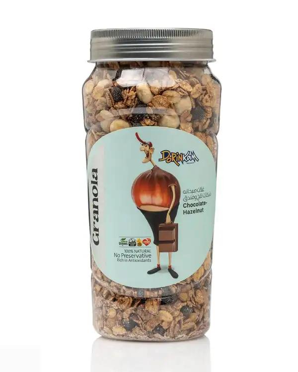 غلات صبحانه شکلات تلخ و فندق درین کام 350 گرم