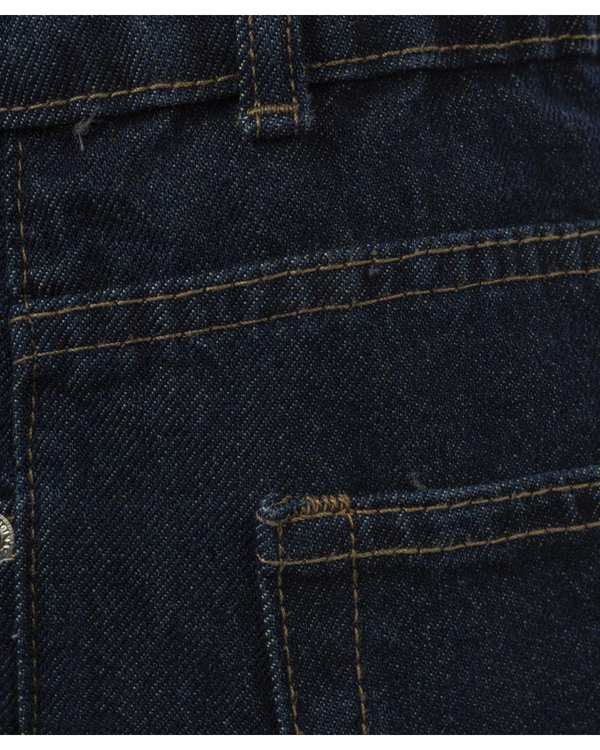 شلوار جین زنانه مام استریت قد 90 آبی تولیکا Tulika کد 00457 - تصویر 3