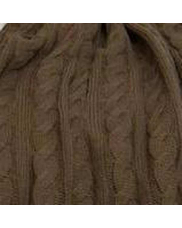 شال مبل قهوه ای کرک Kork طرح مارپیچ سایز 140×180 سانتی متر - تصویر 2