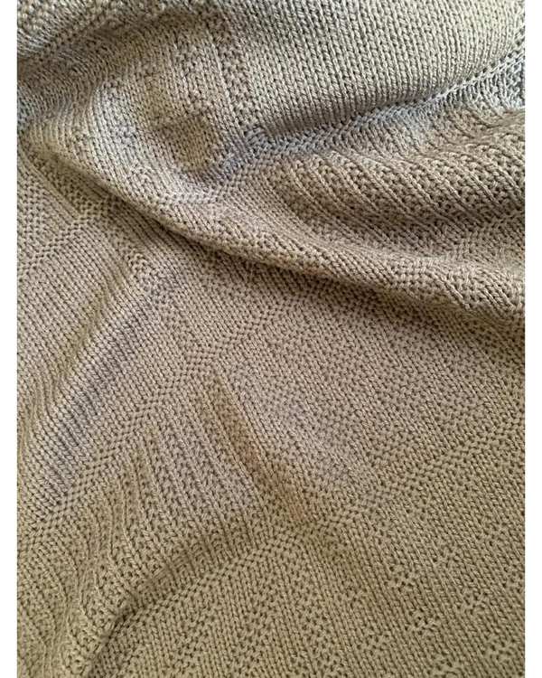 شال مبل خاکی کرک Kork مدل شطرنجی سایز 140×180 سانتی متر - تصویر 2