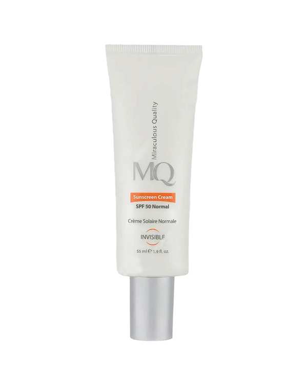کرم ضد آفتاب بی رنگ SPF50 ام کیو MQ مناسب پوست نرمال و خشک 55ml