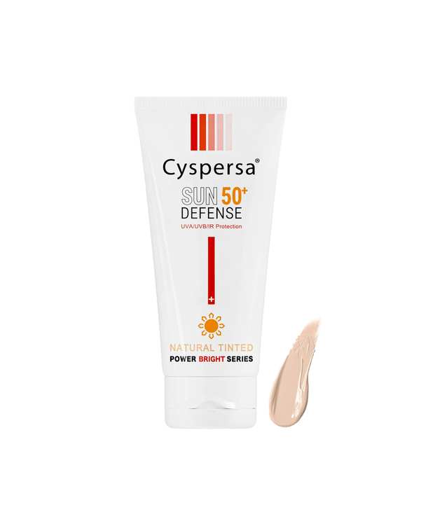 کرم ضد آفتاب رنگی SPF50 سیسپرسا Cyspersa رنگ طبیعی حجم 50ml