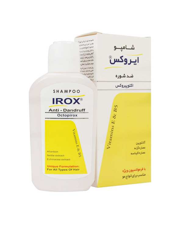 شامپو ضد شوره ایروکس Irox مناسب انواع مو حاوی اکتوپیروکس 1% حجم 200ml - تصویر 2