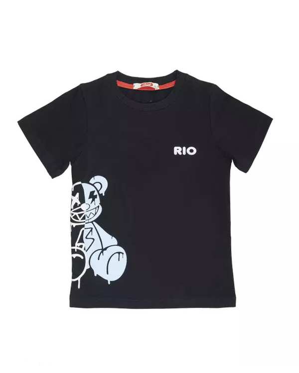 لباس زیر و راحتی پسرانه ست تی شرت و شلوارک پسرانه آبی روشن مادر Madar مدل Rio - تصویر 2