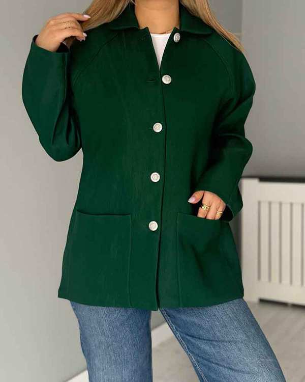 کت زنانه سبز نگار ندایی Negar Nedaei مدل Plant - تصویر 9