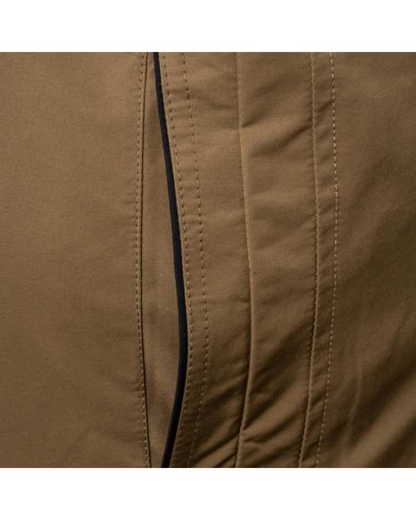 کاپشن دورو کمرکش مشکی نسکافه ای والیانت استایل Valiant Style کد K101202 - تصویر 6